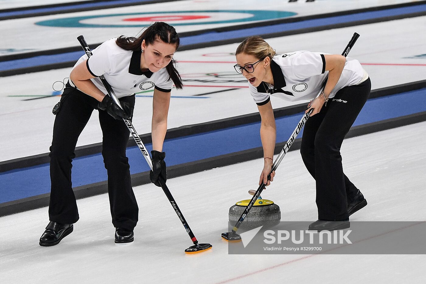 2018 Winter Olympics. Curling. Women. Sweden vs Russia