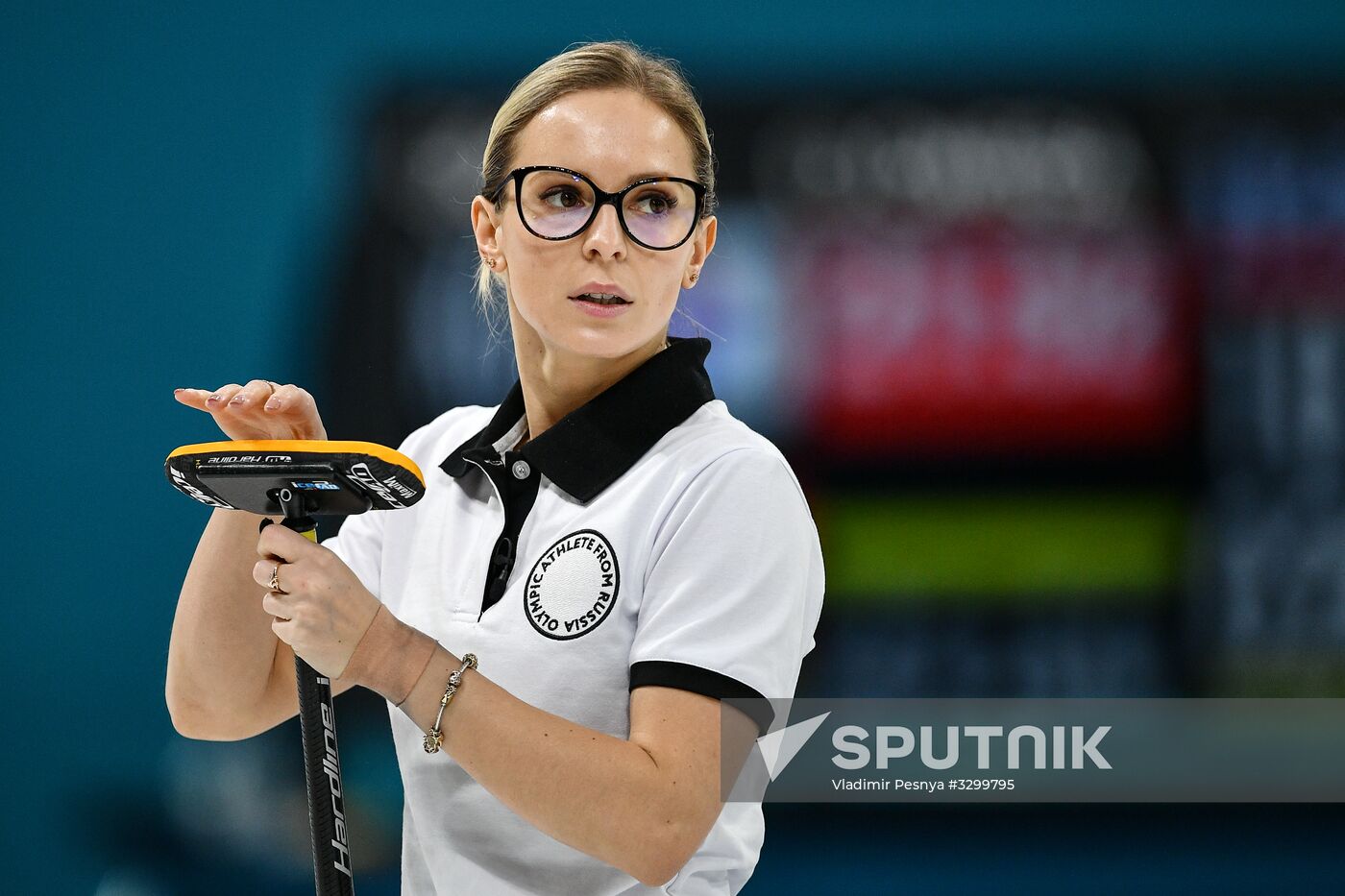 2018 Winter Olympics. Curling. Women. Sweden vs Russia