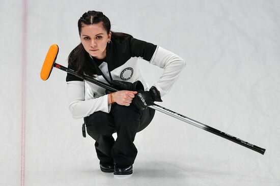 2018 Winter Olympics. Curling. Women. Sweden vs Russia