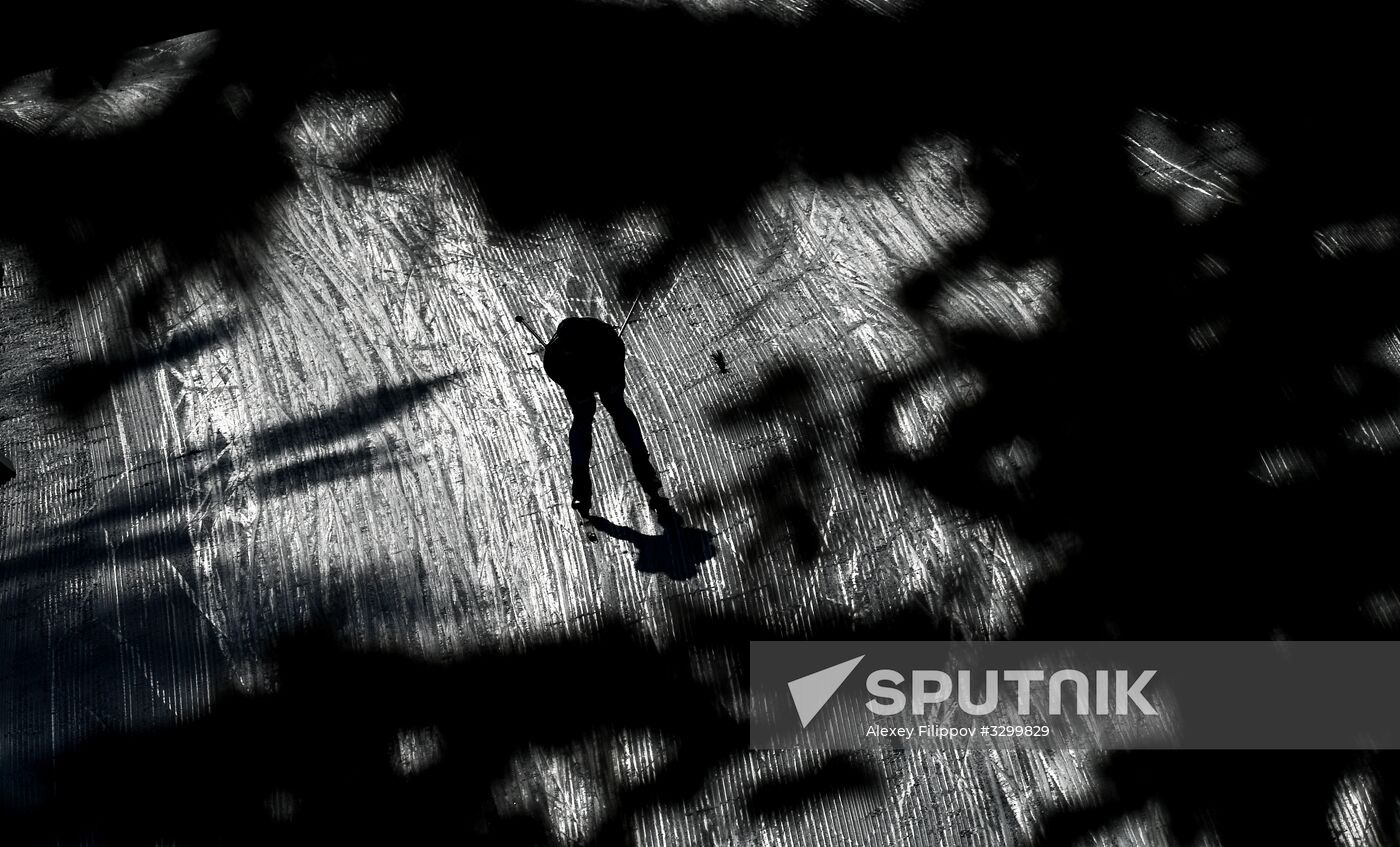 2018 Winter Olympics. Cross-country skiing. Men. 15 km. Freestyle