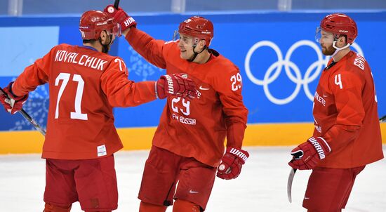 2018 Winter Olympics. Ice hockey. Men. Russia vs. Slovenia
