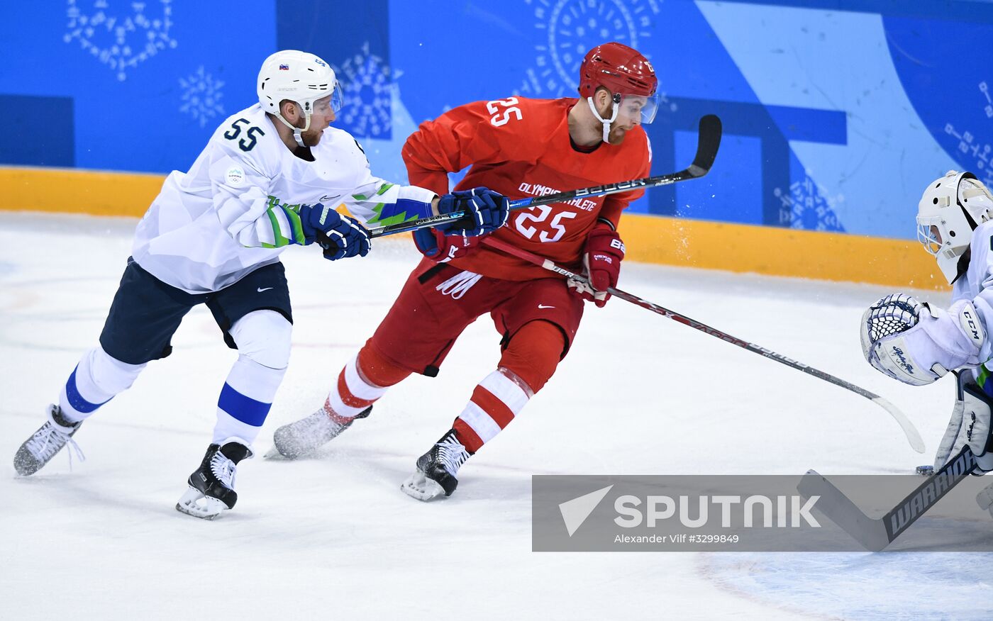 2018 Winter Olympics. Ice hockey. Men. Russia vs. Slovenia