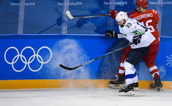 2018 Winter Olympics. Ice hockey. Men. Russia vs. Slovenia