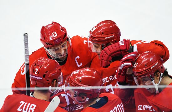 2018 Winter Olympics. Ice hockey. Men. Russia vs. Slovenia