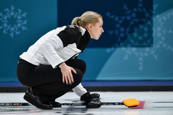 2018 Winter Olympics. Curling. Women. Sweden vs Russia