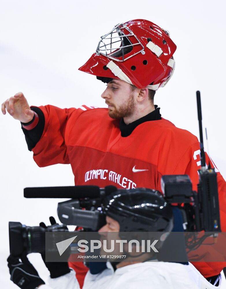 2018 Winter Olympics. Ice hockey. Men. Russia vs. Slovenia