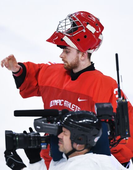 2018 Winter Olympics. Ice hockey. Men. Russia vs. Slovenia