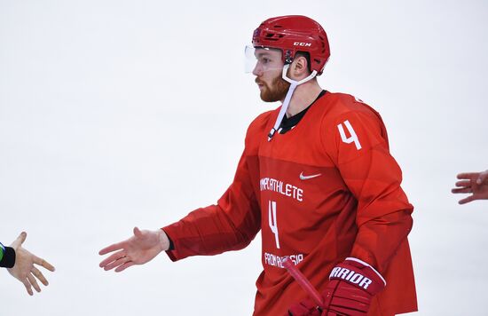 2018 Winter Olympics. Ice hockey. Men. Russia vs. Slovenia