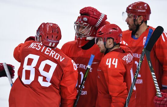 2018 Winter Olympics. Ice hockey. Men. Russia vs. Slovenia