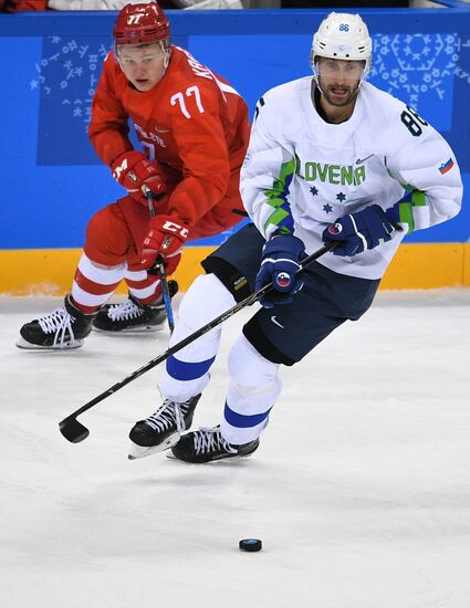 2018 Winter Olympics. Ice hockey. Men. Russia vs. Slovenia