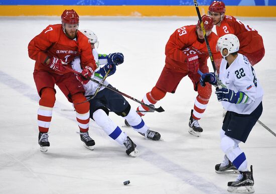 2018 Winter Olympics. Ice hockey. Men. Russia vs. Slovenia