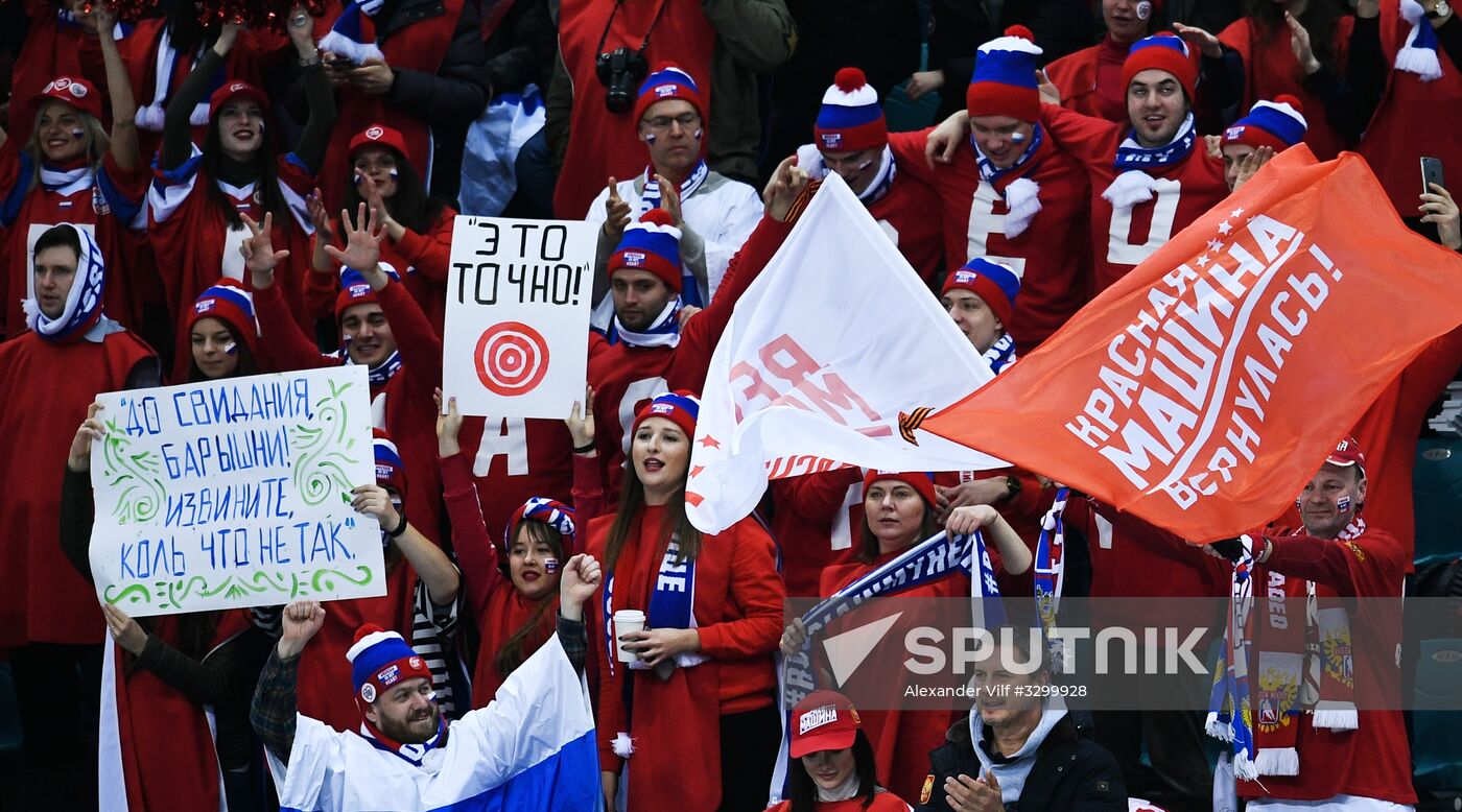 2018 Winter Olympics. Ice hockey. Men. Russia vs. Slovenia