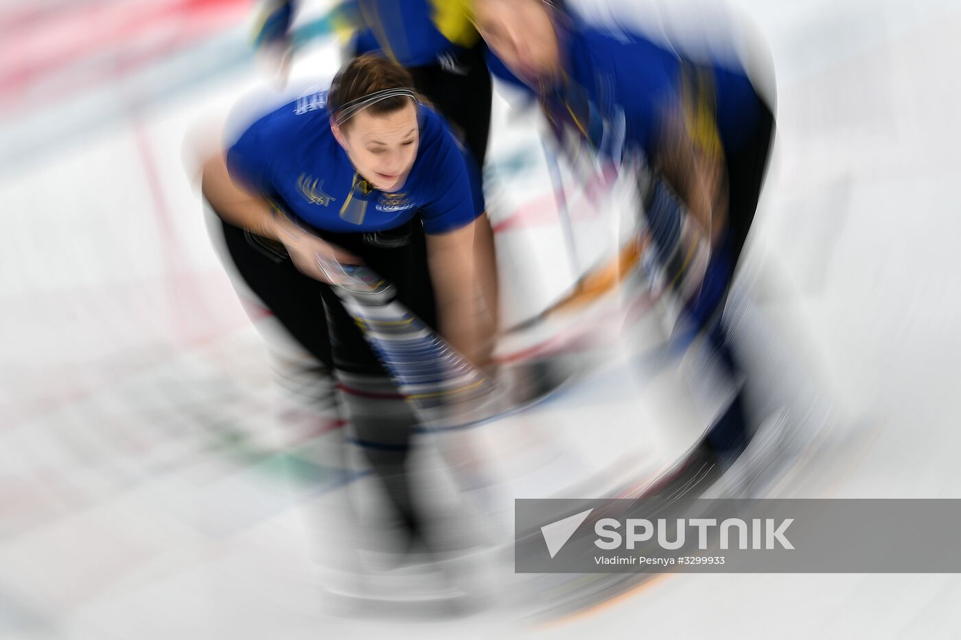 2018 Winter Olympics. Curling. Women. Sweden vs Russia