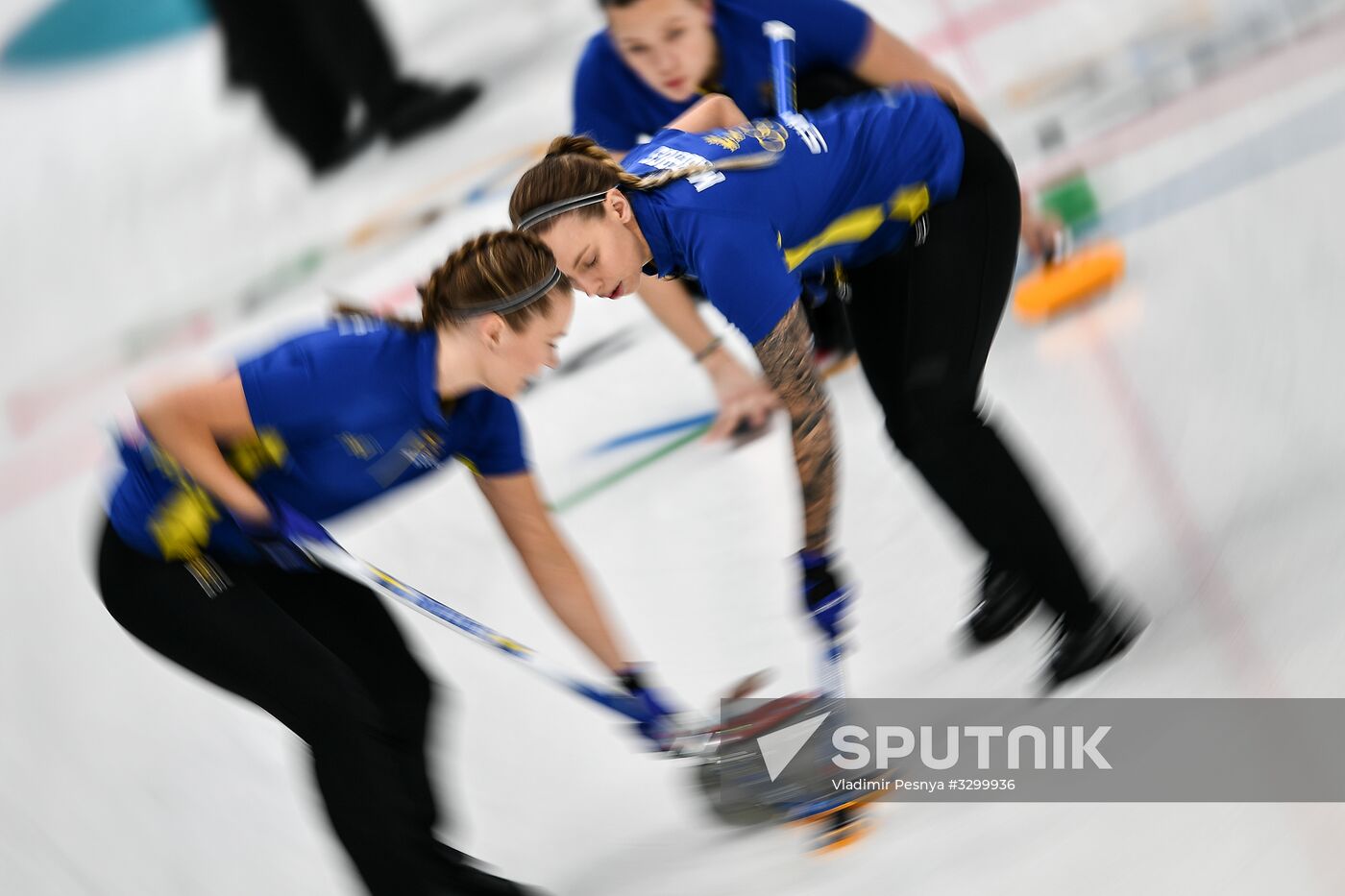 2018 Winter Olympics. Curling. Women. Sweden vs Russia