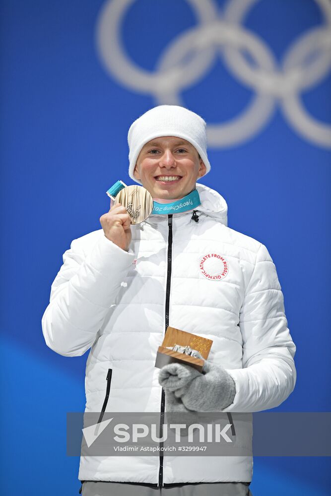 2018 Winter Olympics. Award ceremony. Day seven