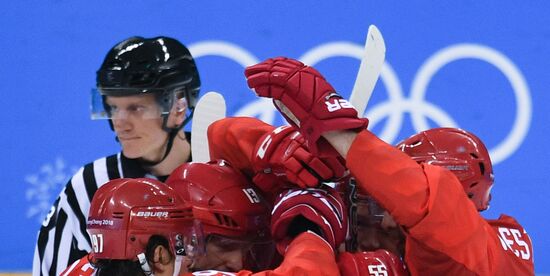 2018 Winter Olympics. Ice hockey. Men. Russia vs. Slovenia