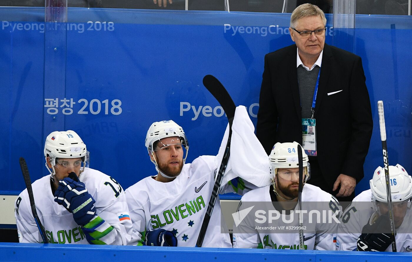 2018 Winter Olympics. Ice hockey. Men. Russia vs. Slovenia