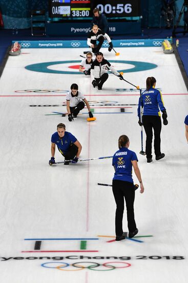 2018 Winter Olympics. Curling. Women. Sweden vs Russia