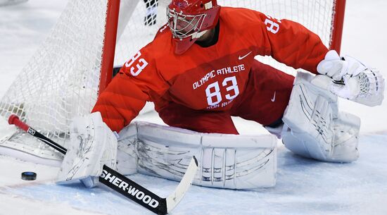 2018 Winter Olympics. Ice hockey. Men. Russia vs. Slovenia