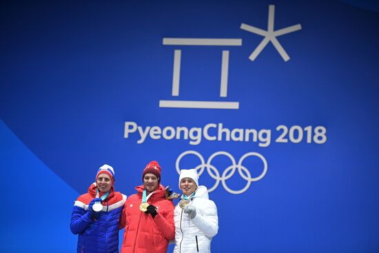 2018 Winter Olympics. Award ceremony. Day seven