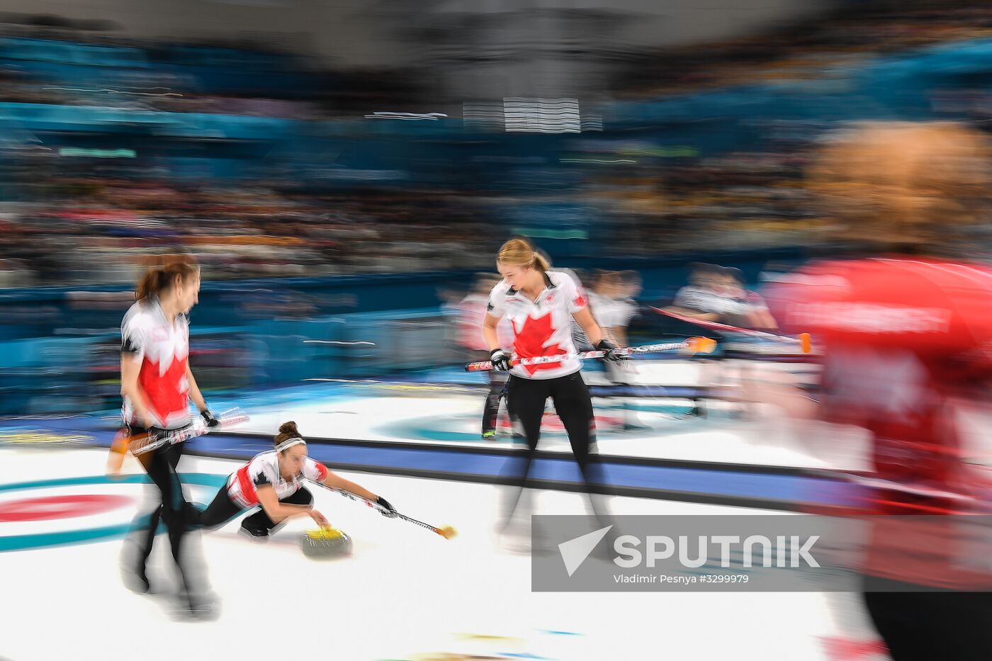 2018 Winter Olympics. Curling. Women. Day three