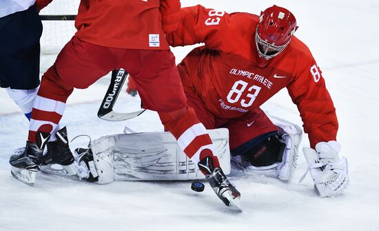 2018 Winter Olympics. Ice hockey. Men. Russia vs. Slovenia