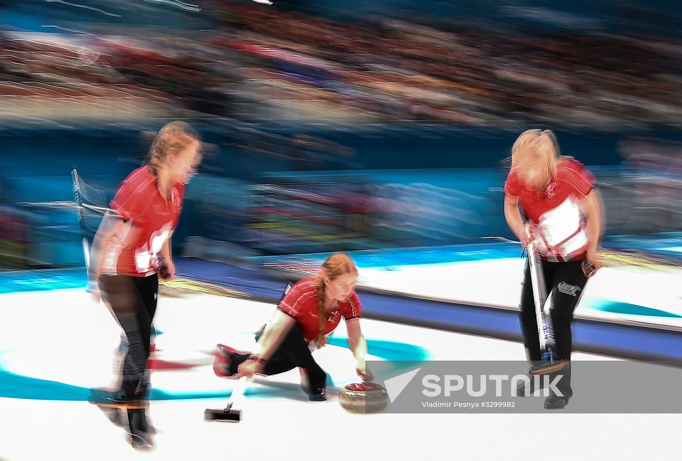 2018 Winter Olympics. Curling. Women. Day three