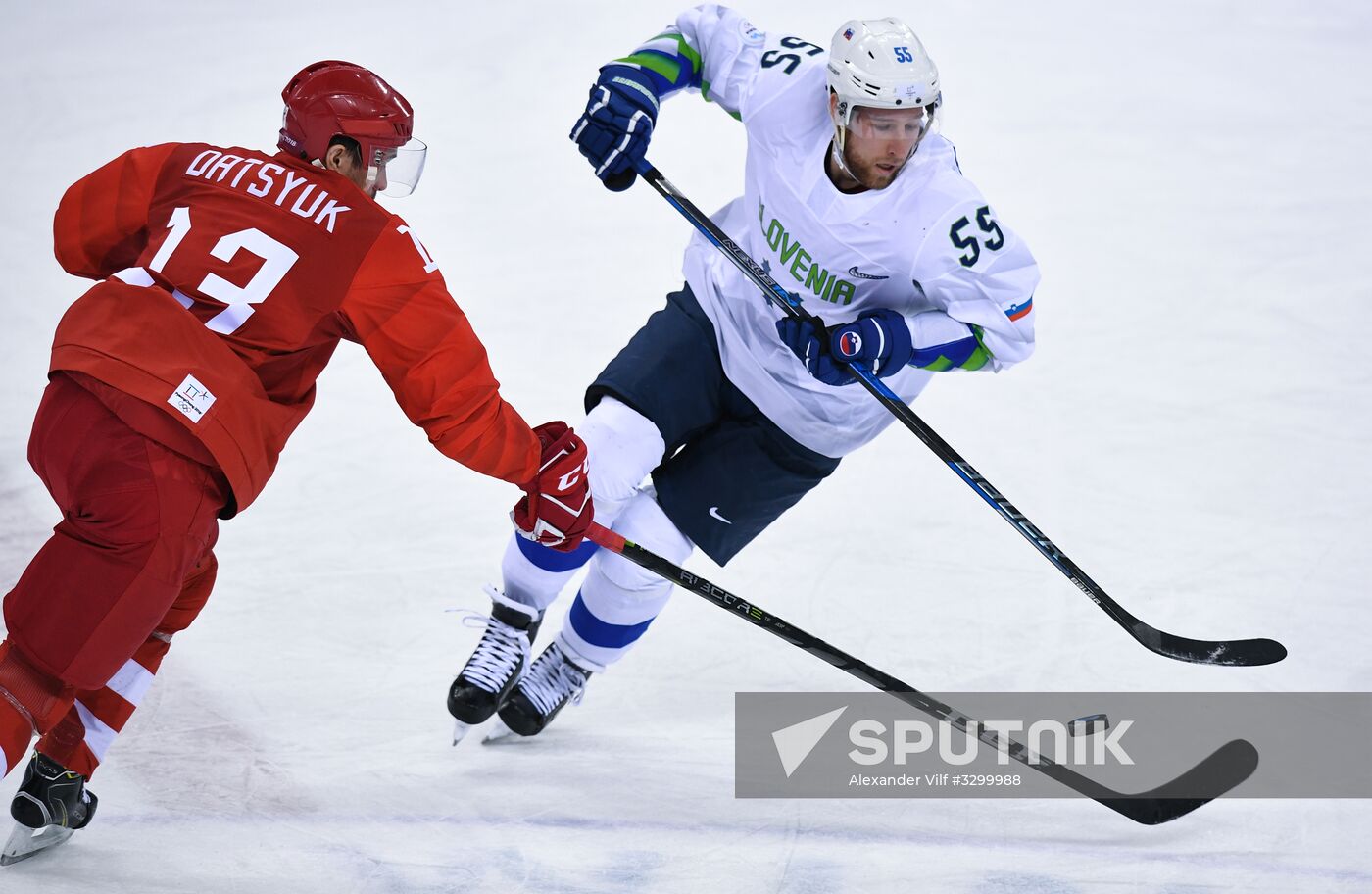2018 Winter Olympics. Ice hockey. Men. Russia vs. Slovenia