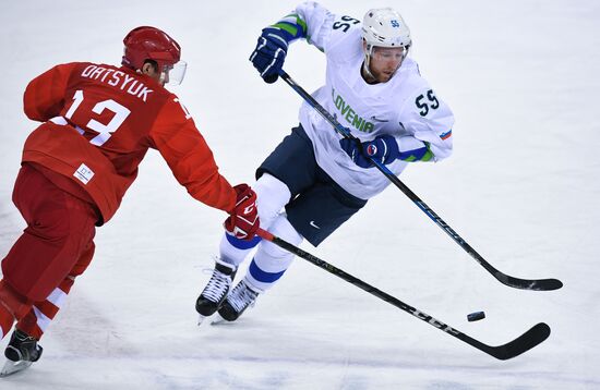 2018 Winter Olympics. Ice hockey. Men. Russia vs. Slovenia