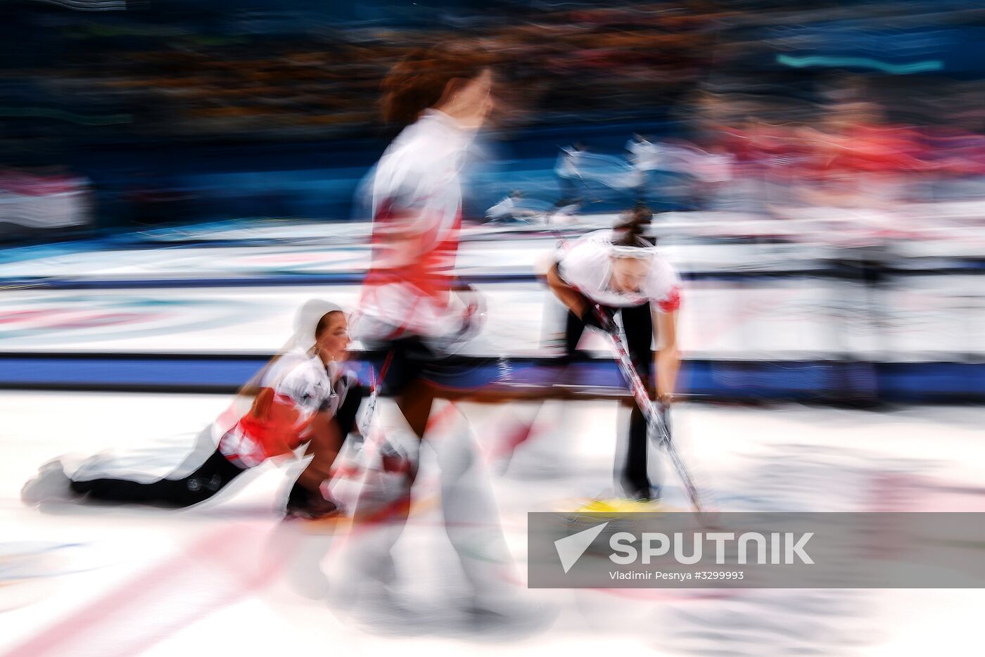 2018 Winter Olympics. Curling. Women. Day three