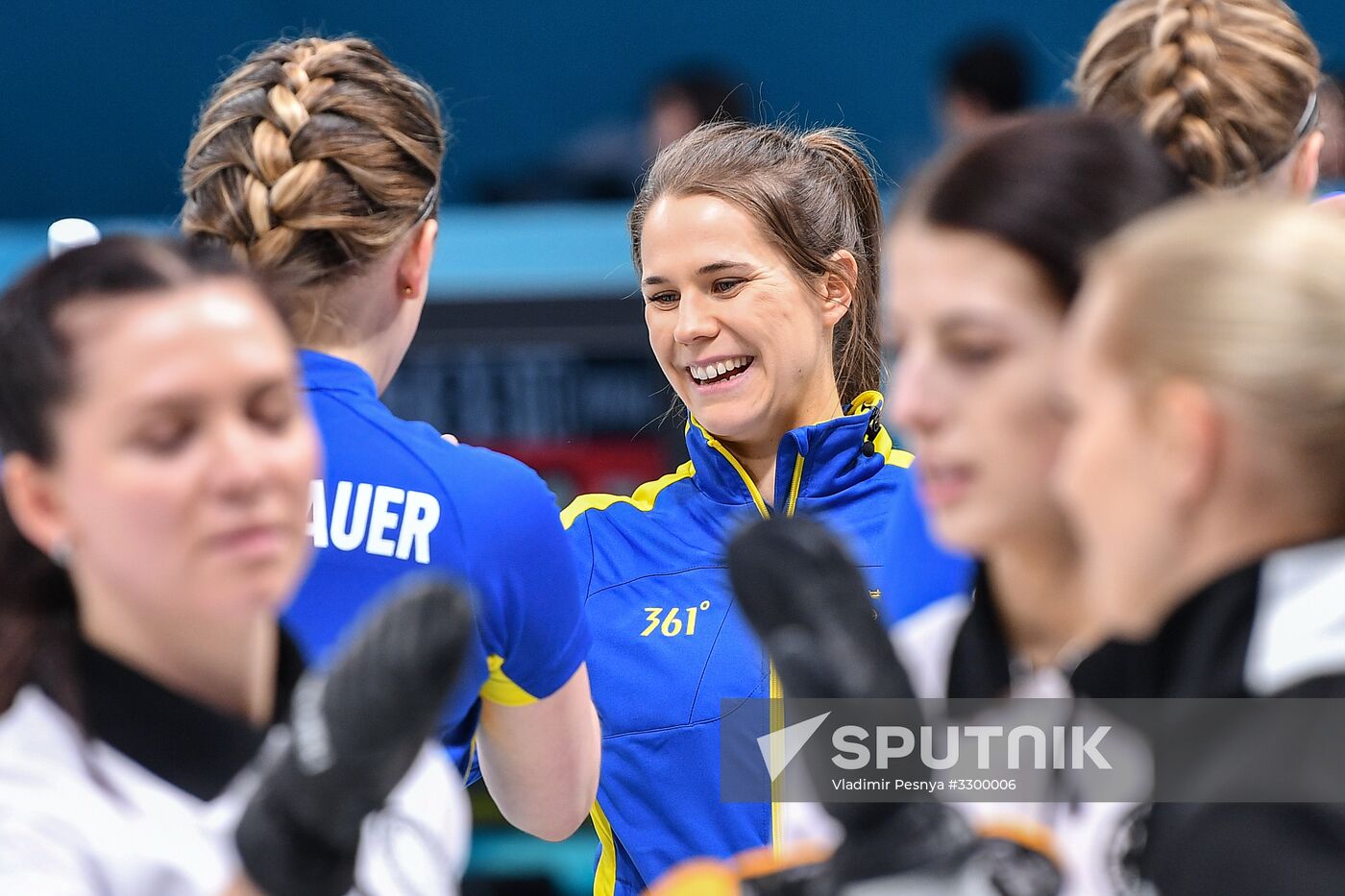 2018 Winter Olympics. Curling. Women. Sweden vs Russia