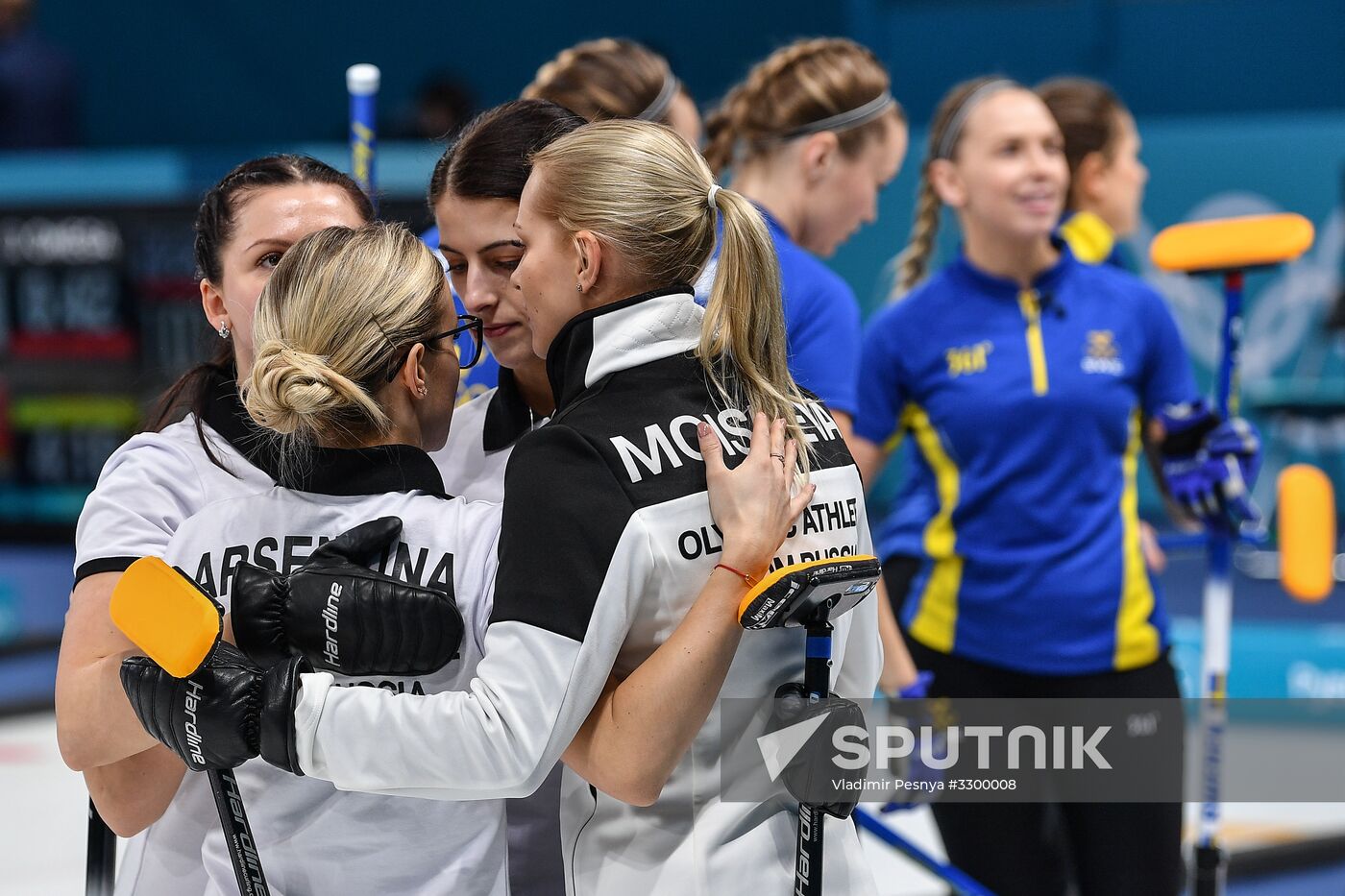 2018 Winter Olympics. Curling. Women. Day three