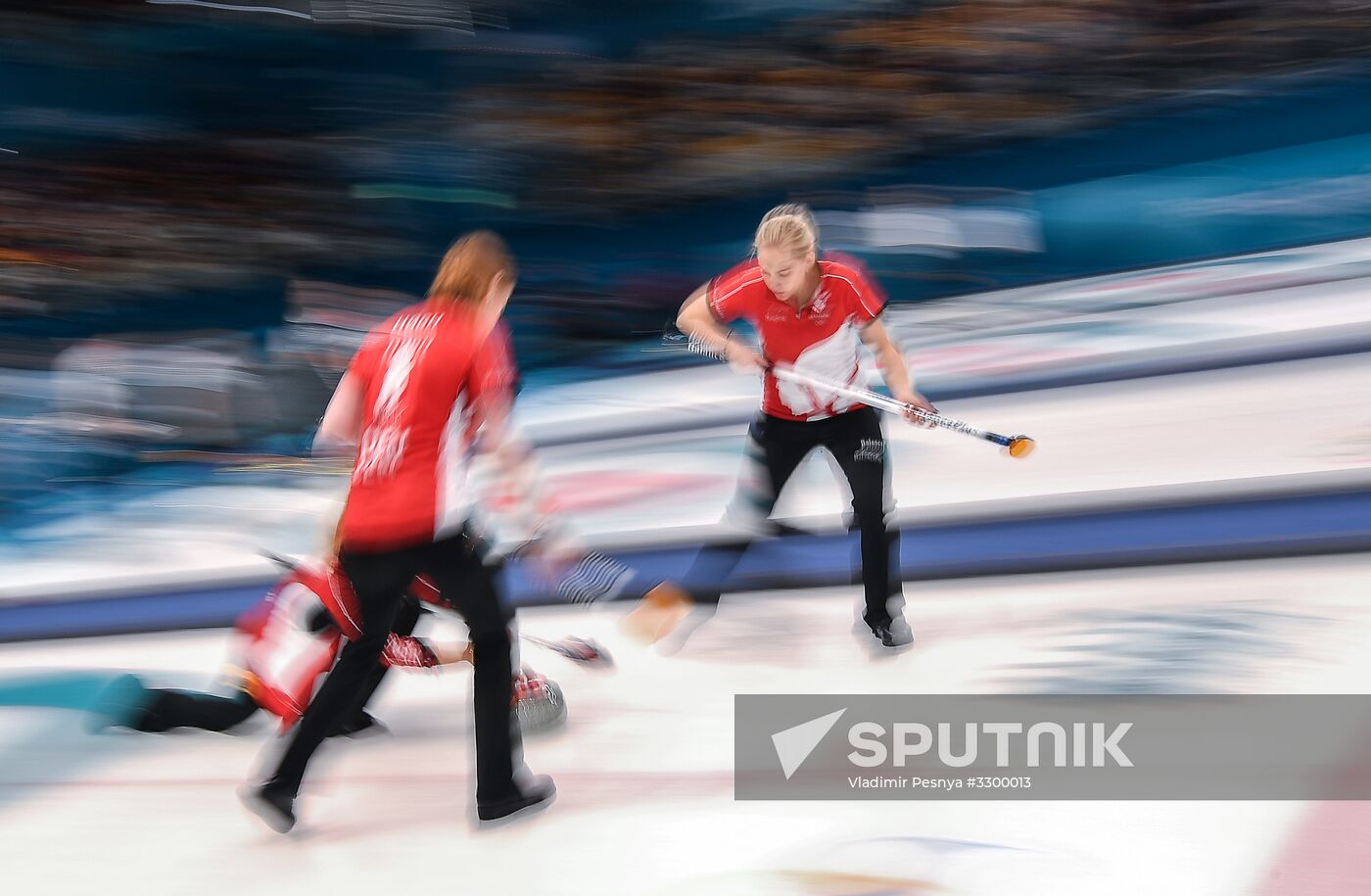 2018 Winter Olympics. Curling. Women. Day three