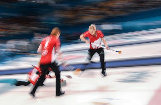 2018 Winter Olympics. Curling. Women. Day three