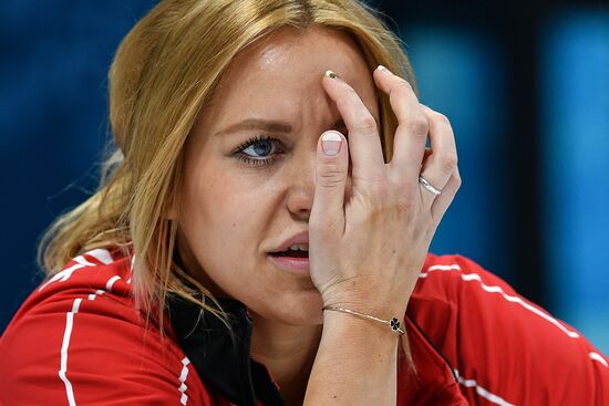 2018 Winter Olympics. Curling. Women. Day three