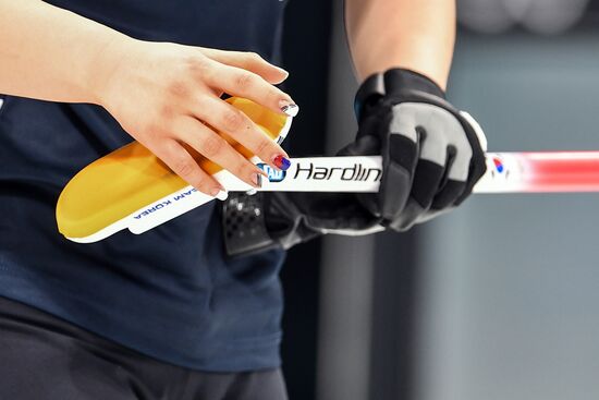 2018 Winter Olympics. Curling. Women. Sweden vs Russia