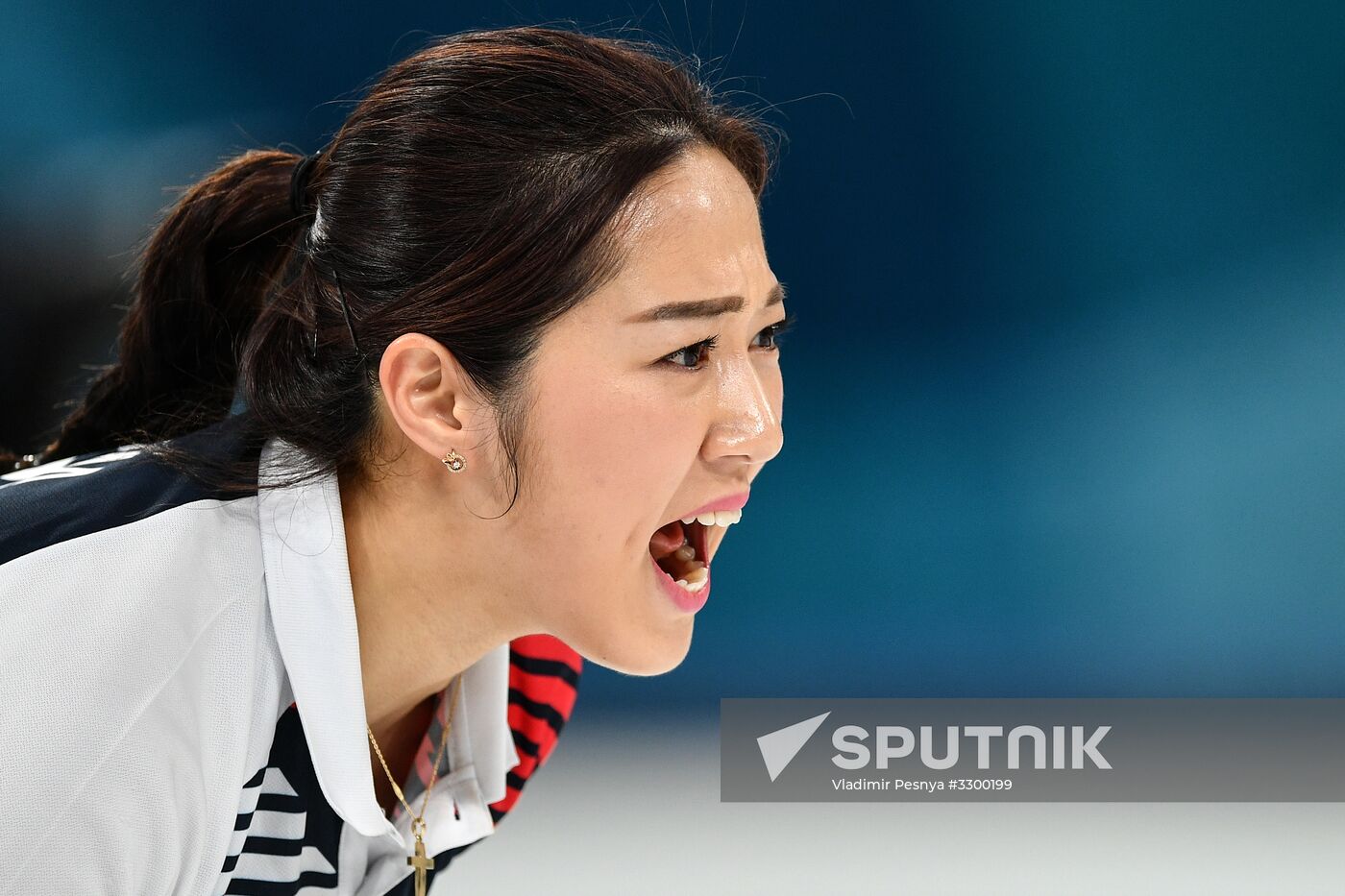 2018 Winter Olympics. Curling. Women. Sweden vs Russia