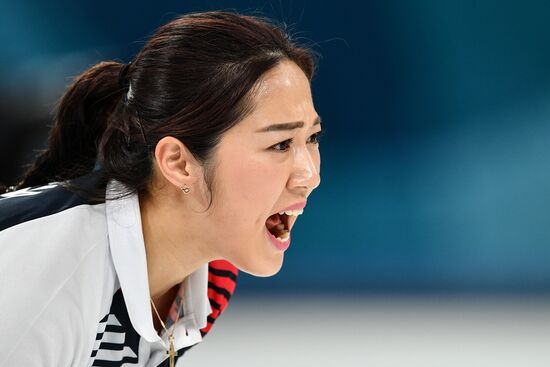 2018 Winter Olympics. Curling. Women. Sweden vs Russia