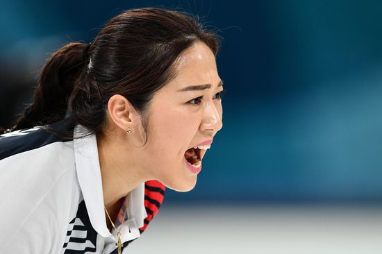 2018 Winter Olympics. Curling. Women. Sweden vs Russia
