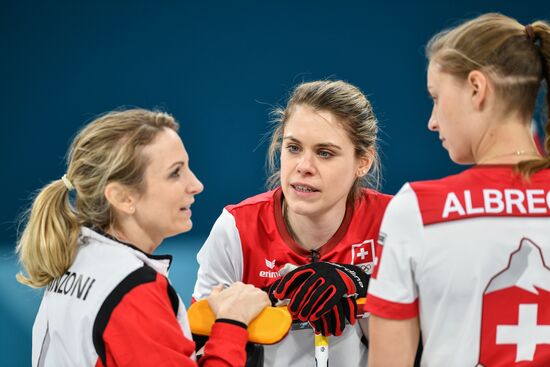 2018 Winter Olympics. Curling. Women. Day three