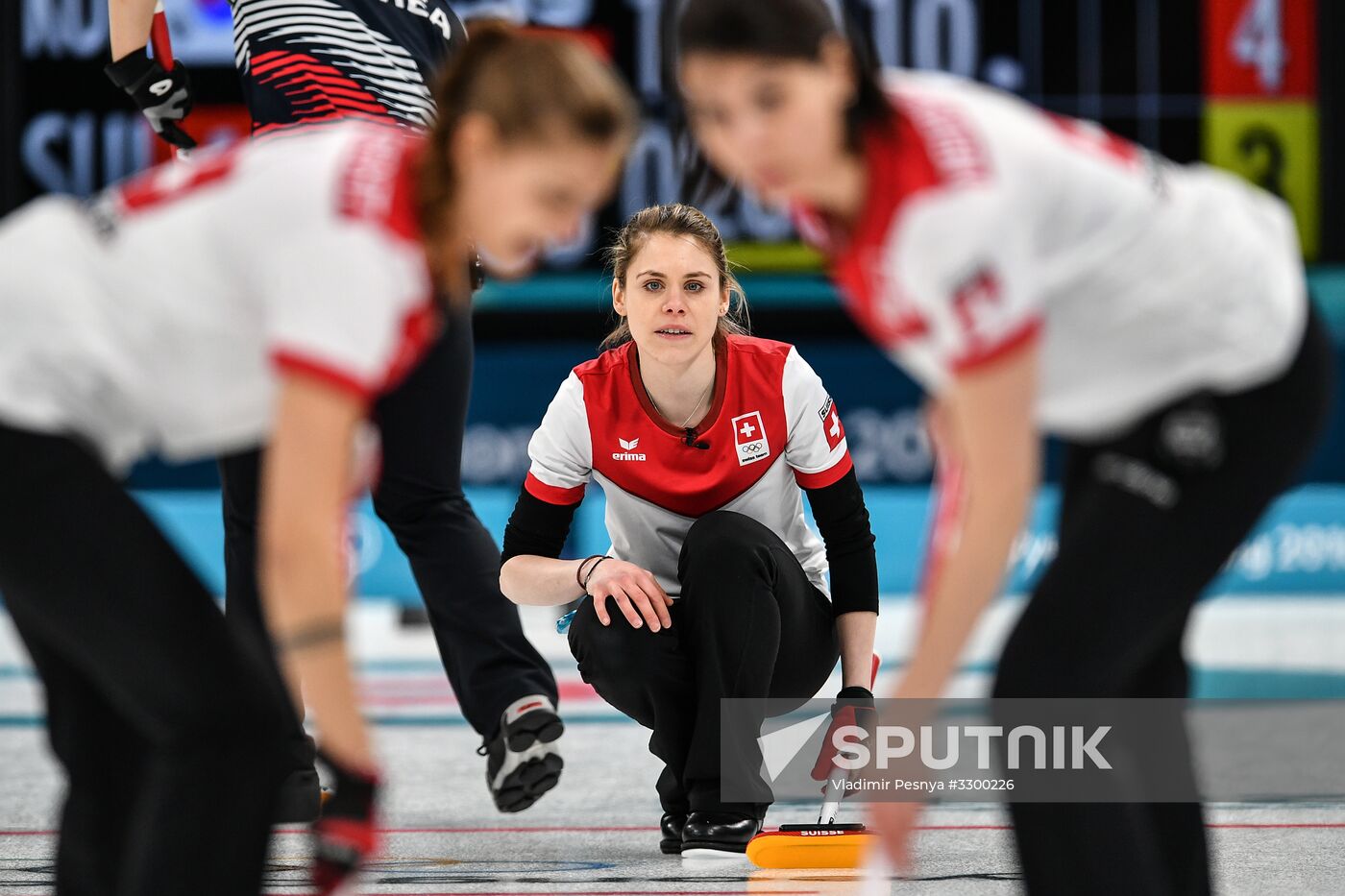 2018 Winter Olympics. Curling. Women. Day three