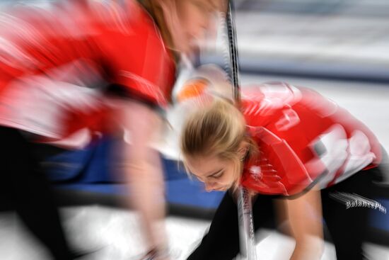2018 Winter Olympics. Curling. Women. Day three