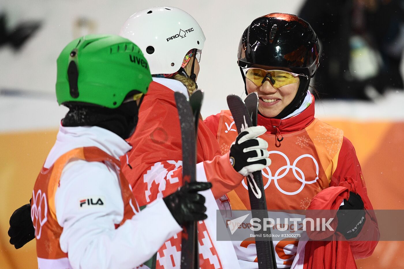 2018 Winter Olympics. Freestyle skiing. Women. Aerials. Finals