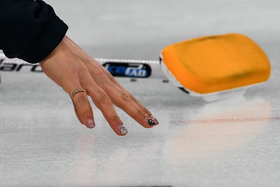 2018 Winter Olympics. Curling. Women. Sweden vs Russia