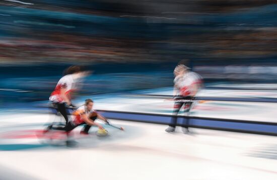 2018 Winter Olympics. Curling. Women. Day Three