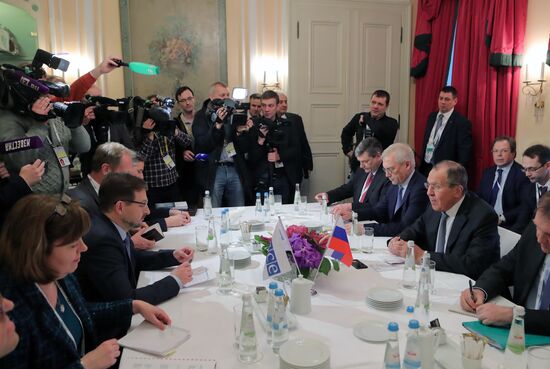 Foreign Minister Sergei Lavrov holds a number of meetings on sidelines of Munich Security Conference