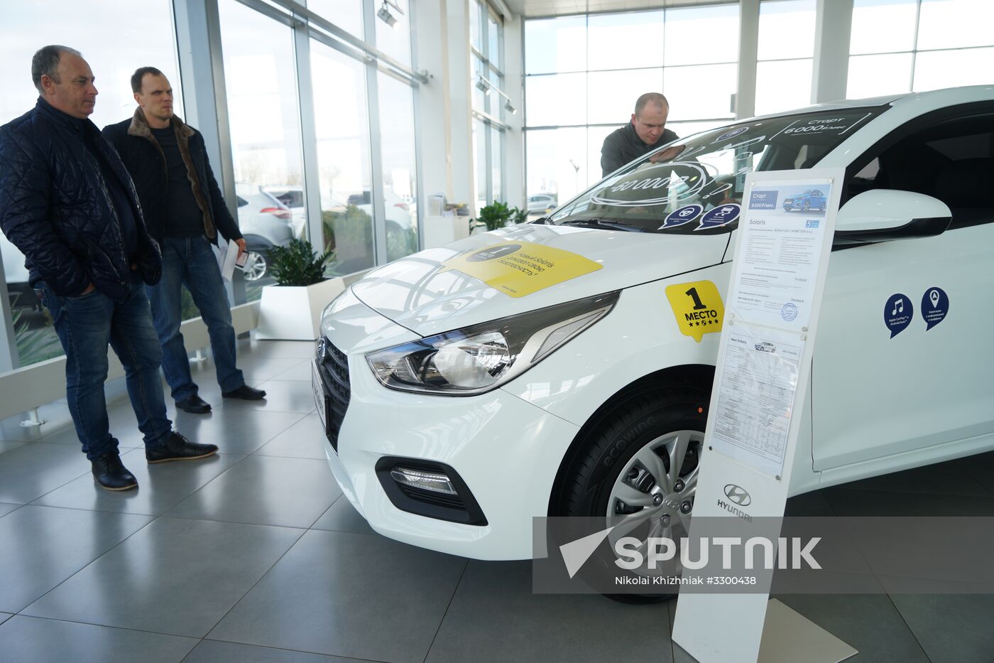 Selling cars at 'Yug-avto' car dealerships in Krasnodar Territory