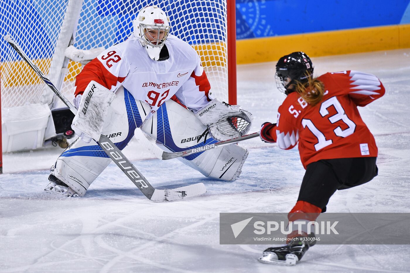 2018 Winter Olympics. Ice hockey. Women. Russia vs. Switzerland