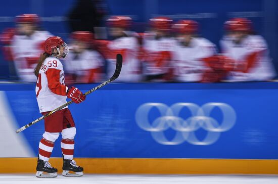 2018 Winter Olympics. Ice hockey. Women. Russia vs. Switzerland