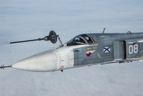 Naval aviation tactical flight exercises in Eysk